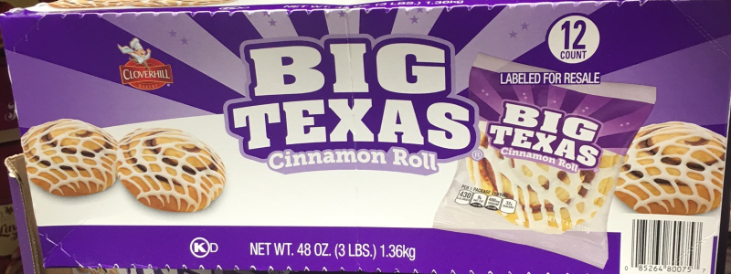 Big Texas Cinnamon Roll 12/4oz